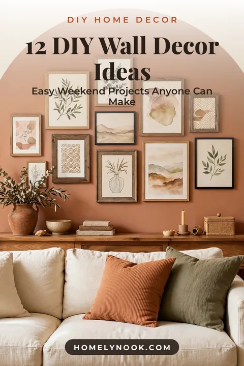 12 DIY wall decor ideas you can make this weekend — save this pin