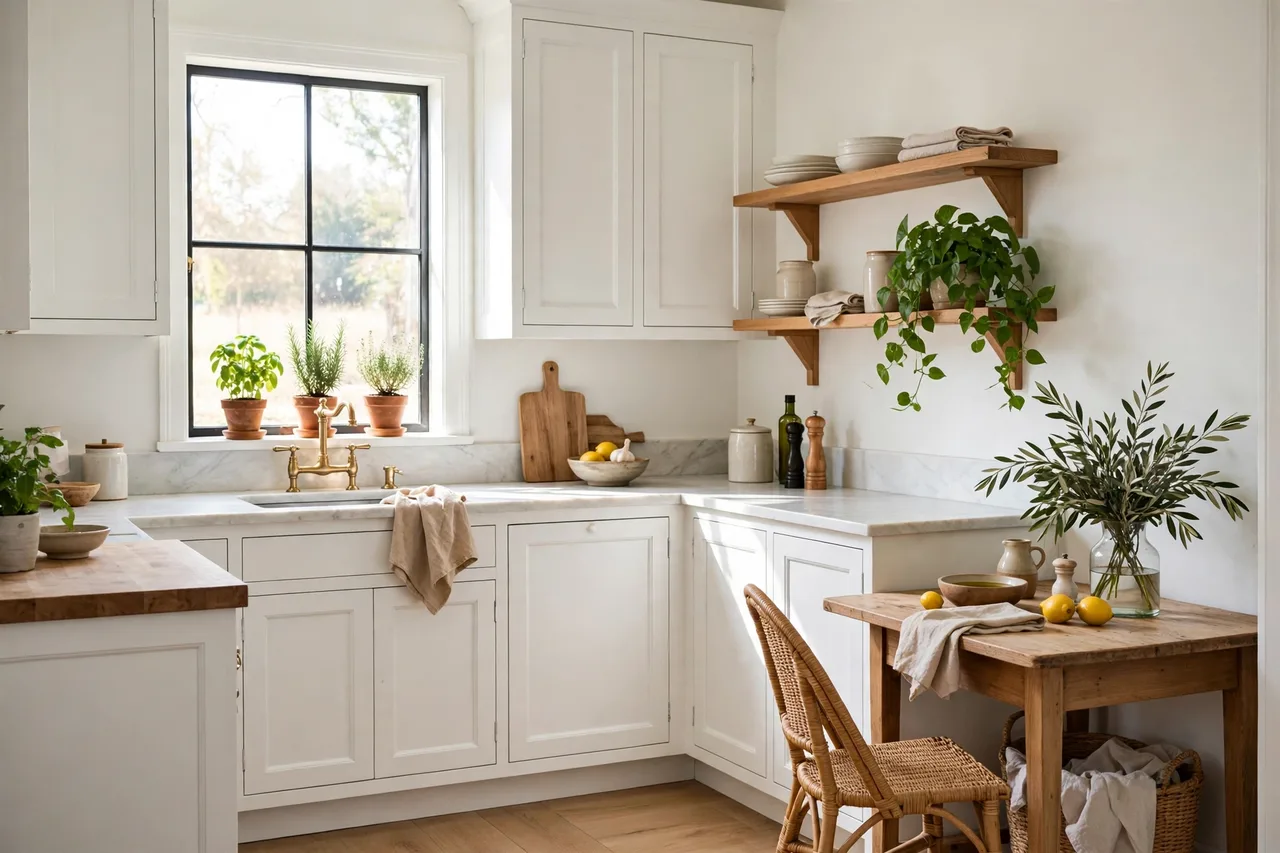 One living plant in every kitchen zone